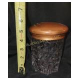 Glass Humidor with Metal Lid