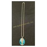 Sterling Silver Necklace With Cross Pendant