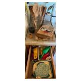 Pottery Sugar Jar, Wooden Utensils, Cutting Boards