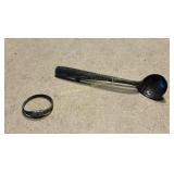 Kiddlegem Sterling Ring, Gorham Sterling Spoon