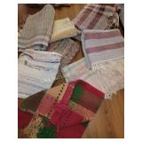 Woven Textile Rag Rugs, Multicolor Striped Design