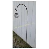 Solar Hanging Lantern With Metal Shepherd Hook