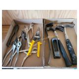 Hand Tools Including Hammers, Pliers, Snips