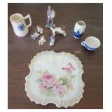 Porcelain Plate, Figurines, Miniture, and Mini Vas