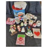 Christmas Decorations, Mugs, Tin, ornaments