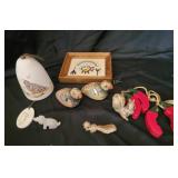 Ceramic wind chime Bell, Figurines, Framed Art