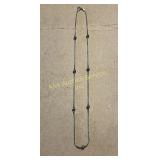 Sterling Silver Necklace with Bead Accents