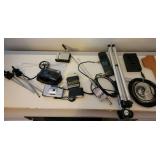 Cameras, Tripods, Remote, radios, sharp cassette p