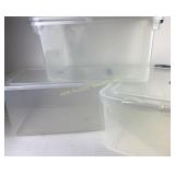 Clear Plastic Storage Bins with Lids