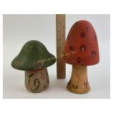 2 Mushrooms Yard Art