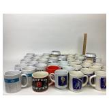 Ceramic Mugs; Morton Salt, DANA, Perfect Coffee, M