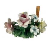 Capodimonte Porcelain Floral Sculpture