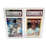 Graded Joe Morgan & Wander Franco Baseball Cards-2