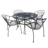 Metal Patio Table With Four Chairs