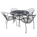Metal Patio Table With Four Chairs