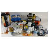 Light Bulbs, Flashlights, Smoke Alarms, Drill Set