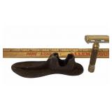 Gillette Aristocrat Safety Razor & Iron Shoe Anvil