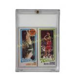 Larry Bird Rookie with Julius Erving
