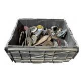 Large crate mixed rotary grind wheels