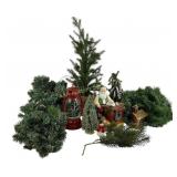 Christmas Garland, Santa, Trees, Lantern Snowglobe