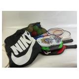 Nike Bag, Racquets, Pickleball Paddles