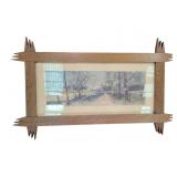 Mission Style Arts and Crafts Picture frame,