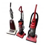 3 vacuum cleaners, dirt devil, panasonic