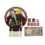 Political: 6 Adolf Hitler Stamps, Rush Limbaugh