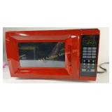 Red Countertop Microwave Oven, 700 Watts