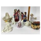 Noahï¿½s Ark Box, Ceramic Basket, Angelic Figurines