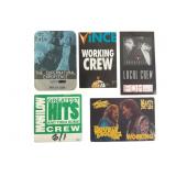 Concert Crew Backstage Passes- 5 Concert Passes