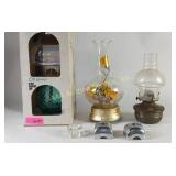 Oil Lamps, Crystal Candle Holders