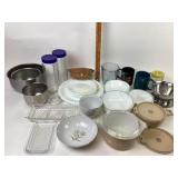 Pyrex Autumn Leaves, Littonware, Corelle Plates &
