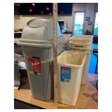 Rubbermaid Wastebaskets, Untouchable Combo