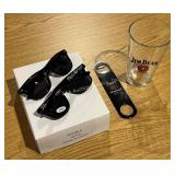 Titoï¿½s Sunglasses, Bottle Opener, Jim Beam Glass