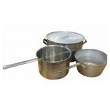 Lincoln Wearever Lid, Nicroware and Unmarked Cookw