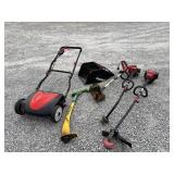 String trimmers, dethatcher, craftsman bag