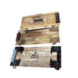 3 wood garage creepers: NAPA, Montgomery Ward