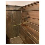 Rustic Wood Restaurant Booth With Table (6 Top)