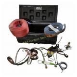 Large Tow, ratchet straps in case.