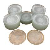 Arcoroc Fleur Dessert Plates, Libbey Glass Salad P