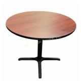 Two Round Cafe Tables with Metal Base