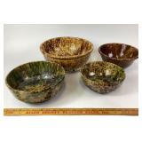 Morton Pottery Woodland Splatterware Bowls