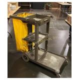 Rubbermaid Cleaning Cart With Yellow Bag