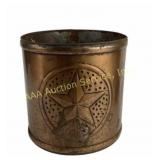 Copper Star Decorative Bucket