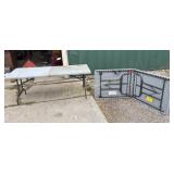 Two 6 foot folding tables