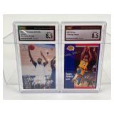 Graded Magic Johnson & Jonathan Kumingo Basketball