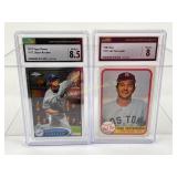Graded Carl Yastrzemski & Clayton Kershaw Baseball