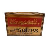 125th Anniversary Campbellï¿½s Soup Wooden Crate Hor