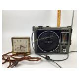 Westclox Clock & General Electric FM AM 8 Track Sy